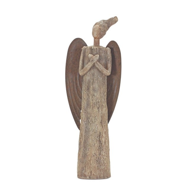Angel 15 inchesH Resin, BROWN, hi-res image number 0