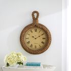 Beige Coastal Wood Wall Clock, BEIGE, hi-res image number null