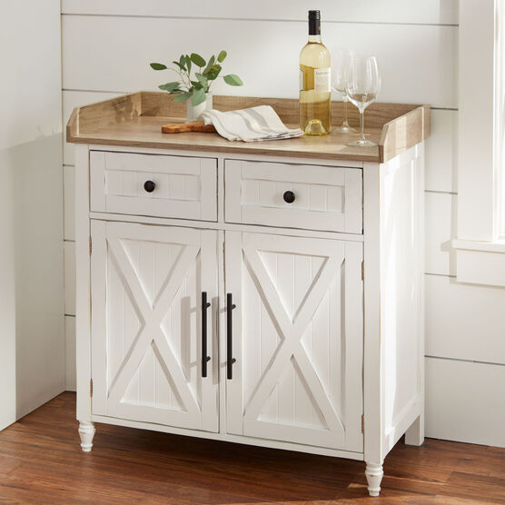 Beaumont 2-Drawer Cabinet, WHITE