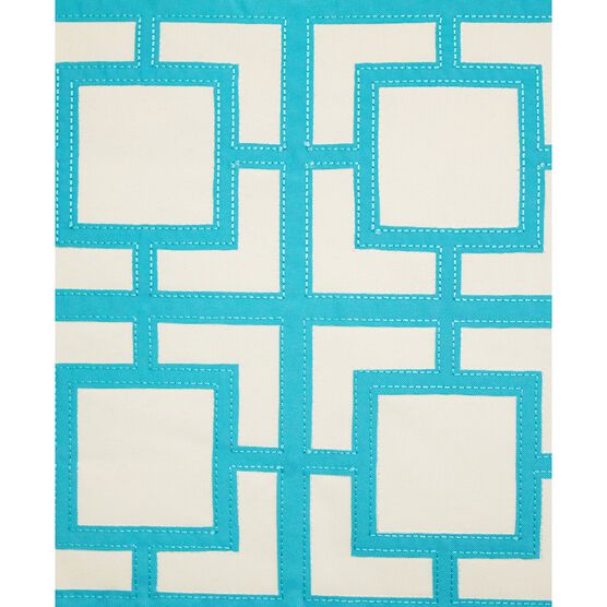 Modern Links Applique 20X20 Indoor Outdoor Decorative Pillow, , alternate image number null