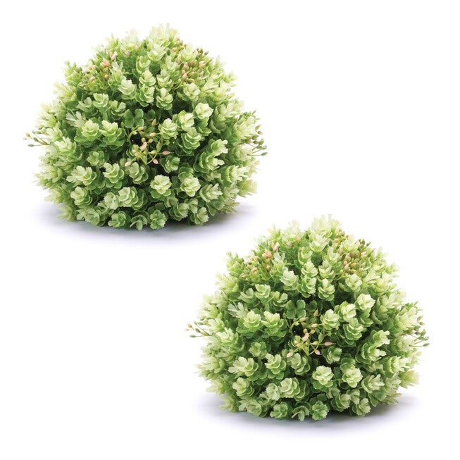 Foliage Half Orb (Set of 2), GREEN, alternate image number null