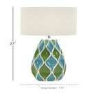 Green Stone Traditional Table Lamp, , alternate image number null