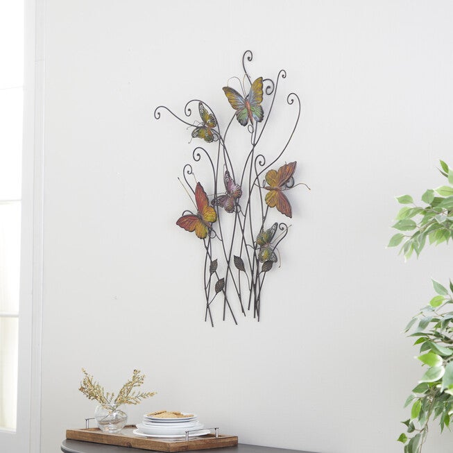 Brown Metal Eclectic Wall Decor, , alternate image number null