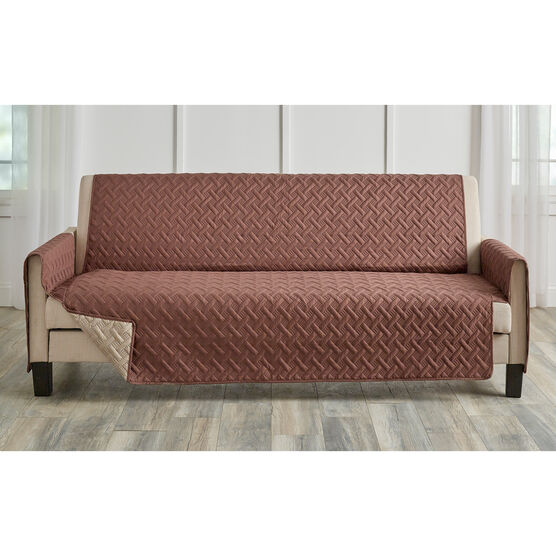 ANTI-BACTERIAL PINSONIC Sofa PROTECTOR, BROWN TAUPE