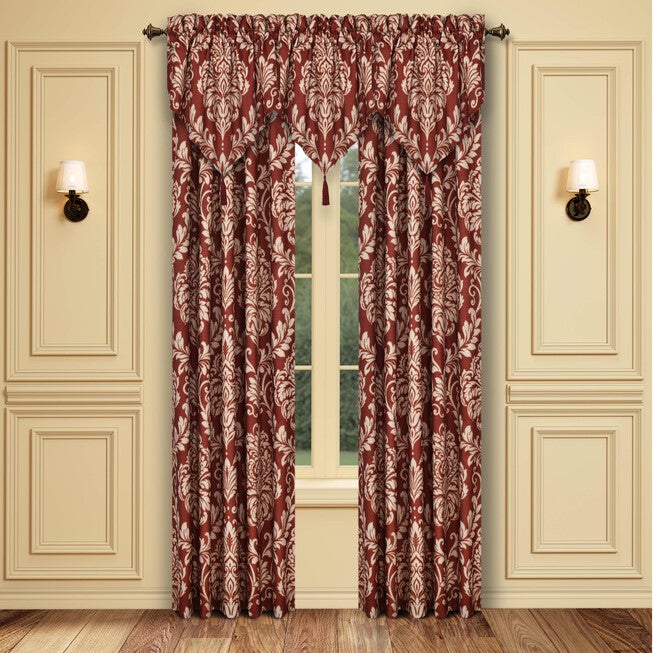 Lazia 84 Inch Window Panel Pair, RED, hi-res image number null