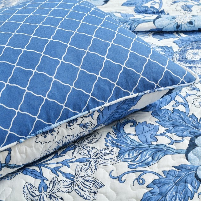 Lush Décor Sydney Quilt Black/Blue 3Pc Set, , alternate image number 8