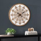 Moravelle Round Wall Clock, WHITE, hi-res image number null