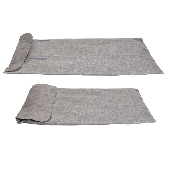 Dining Table Leaf Storage Bag With Handle, Ultra Soft And Thick Premium Quality Felt Secure Fit, Grey, , alternate image number null