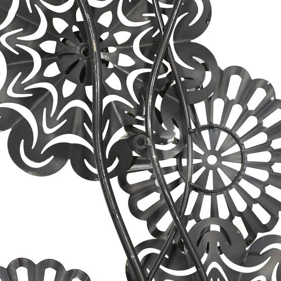 Multi Colored Metal Eclectic Floral Wall Decor, , on-hover image number null