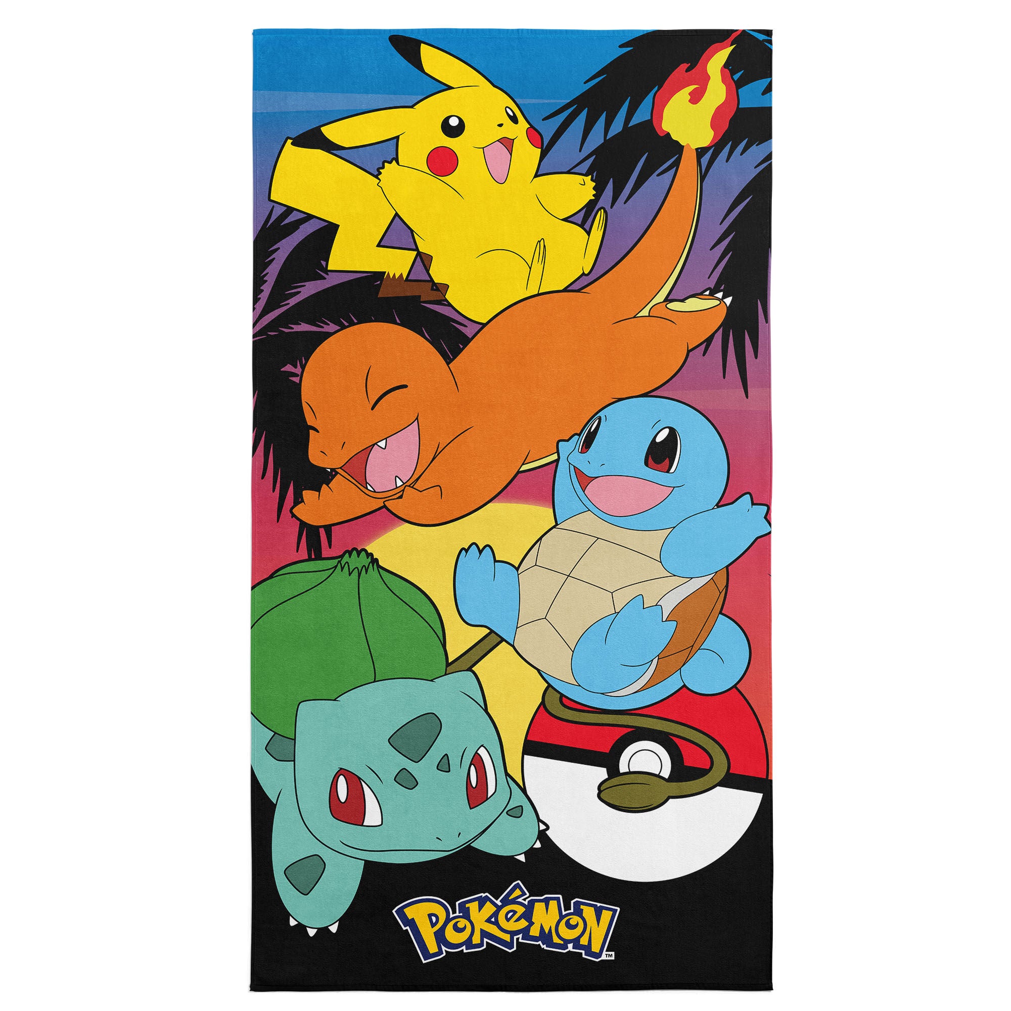 Hasbro Microfiber Beach Towel 30x60 inches, POKEMON, hi-res image number 0