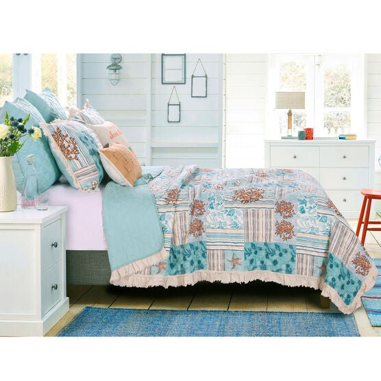 Key West Quilt Set , SEAFOAM, hi-res image number null