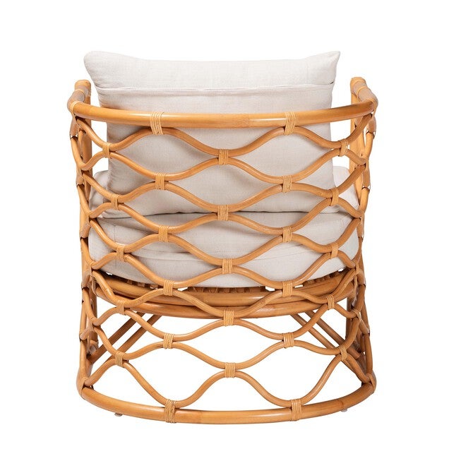 Acelynn Bohemian Light Honey Rattan Arm Chair, , alternate image number 3