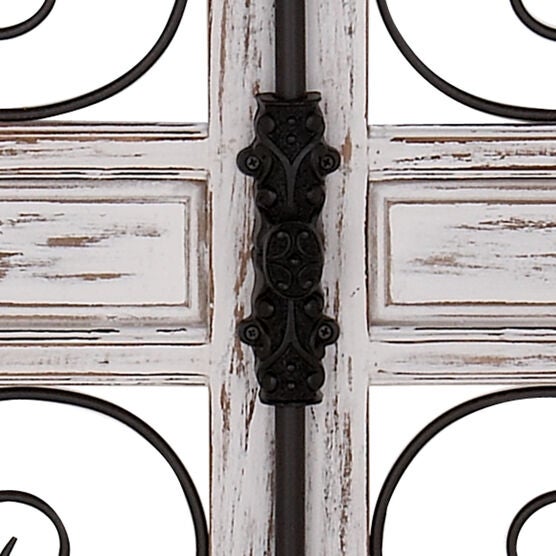 Grey Vintage Ornamental Wood Wall Décor, , alternate image number null