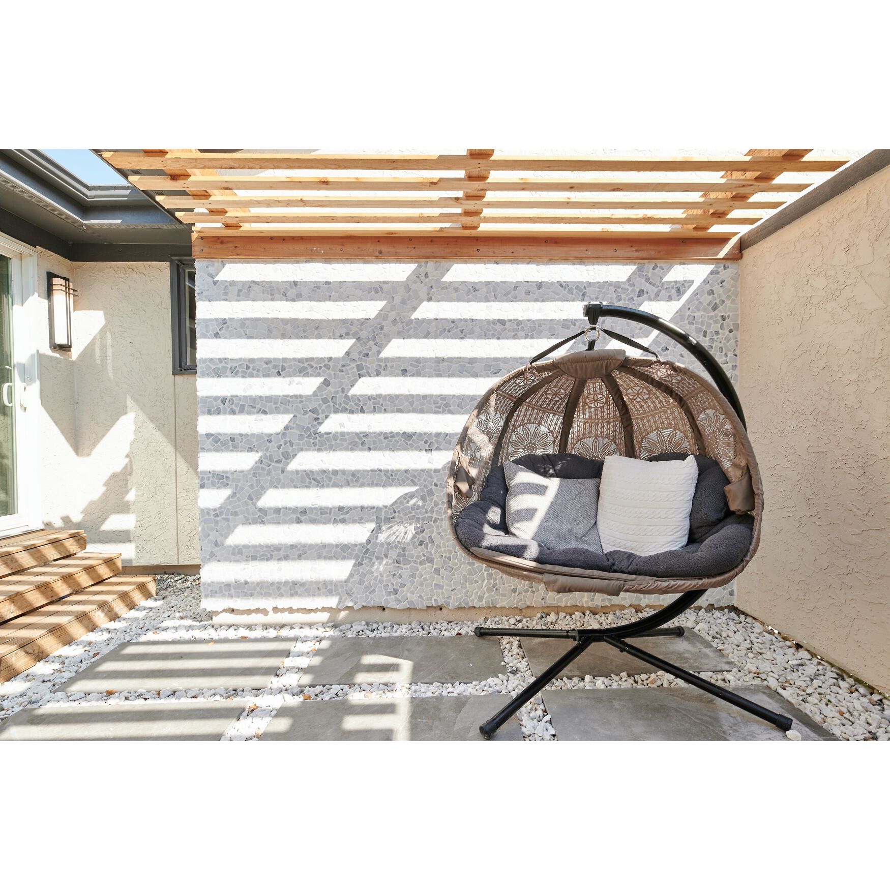 Hanging patio store loveseat