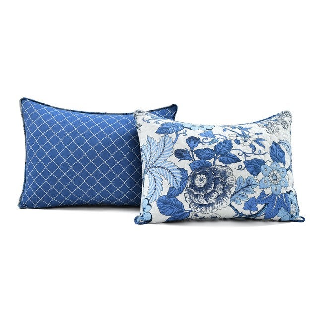 Lush Décor Sydney Quilt Black/Blue 3Pc Set, , alternate image number 7
