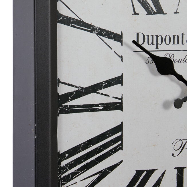 Black Industrial Metal Wall Clock, , alternate image number 5
