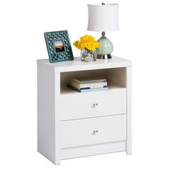 Bedroom Furniture Night Stands End Tables Brylane Home Calla Tall 2 Drawer Nightstand