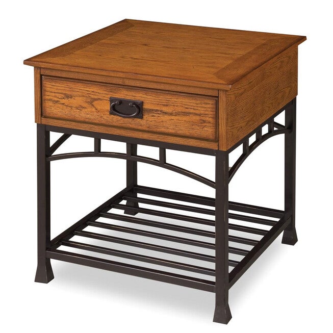 Modern Craftsman End Table, OAK, hi-res image number null