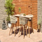 Grey Wood Modern Bar Stool, , alternate image number null