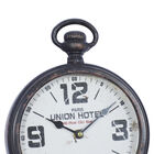 Set Of 2 Brown Metal Vintage Wall Clock, , alternate image number null