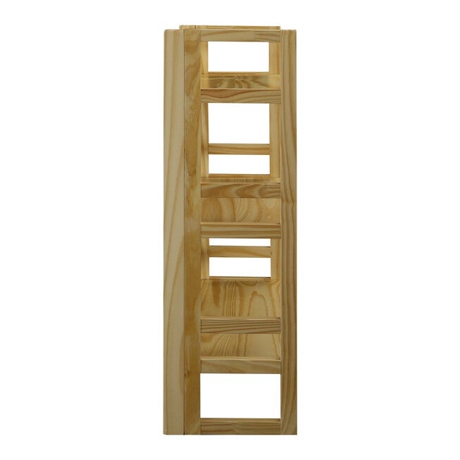 3-Shelf Folding Student Bookcase 20.75 inches Wide-Natural, , alternate image number 2