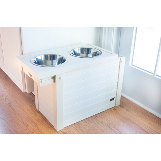 Piedmont Pet Dog Diner, ANTIQUE WHITE, hi-res image number null