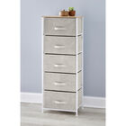 5-Drawer Tall Eve Storage Dresser, NATURAL, hi-res image number null