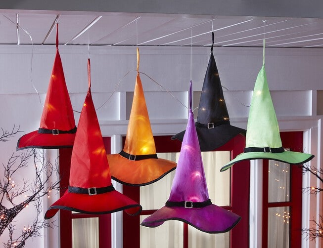 Set of 6 Witch’s Hat String Lights, MULTI, hi-res image number null