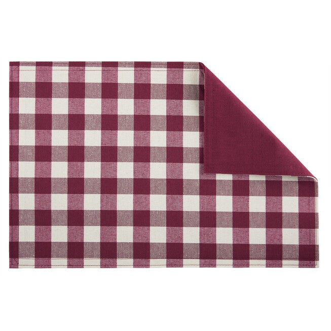 Buffalo Check Reversible Placemat - Set of Four, , alternate image number null