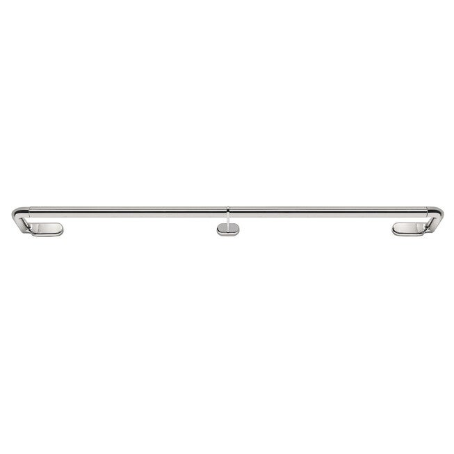 Innovative Wrap Around Curtain Rod - Dylan 36-66, BRUSHED NICKEL, hi-res image number null