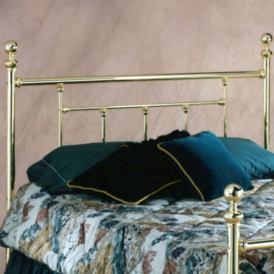 Twin Headboard with Headboard Frame, 63½"Lx40½"Wx51½"H, BRASS Twin Headboard with Headboard Frame, 63½"Lx40½"Wx51½"H, BRASS