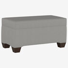 Upholstered Storage Bench in Linen, GREY LINEN, hi-res image number null