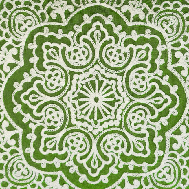 Edie @ Home Indoor/Outdoor Arabasque Embroidered Decorative Throw Pillow 12X18, Black, , alternate image number 4