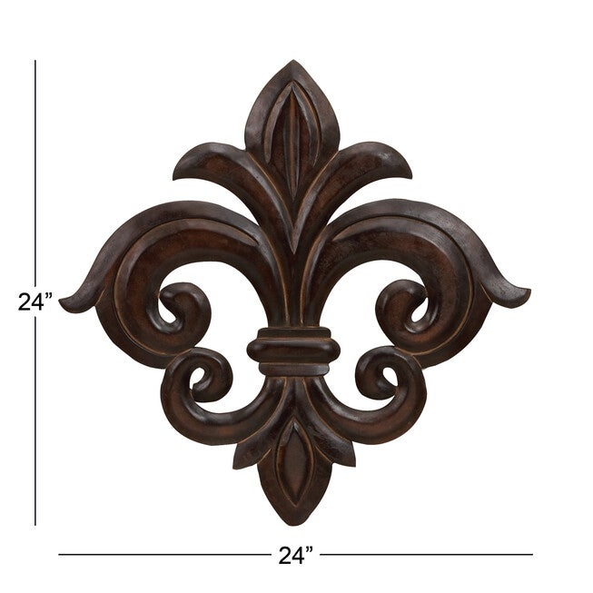 Brown Traditional Ornamental Wood Wall Décor, , alternate image number 7