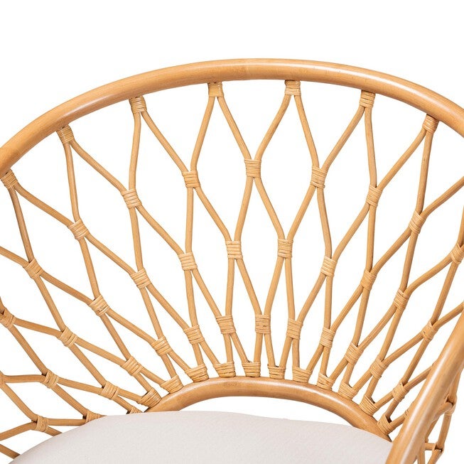 Emmeline Bohemian Honey Rattan Accent Chair, , alternate image number null