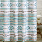Phoenix Turquoise Bath Shower Curtain, TURQUOISE, hi-res image number null