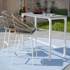 Saverdon Outdoor Dining Table Barstools Set, NATURAL, hi-res image number null