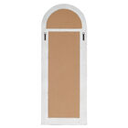 White Vintage Wood Floor Mirror, , on-hover image number null