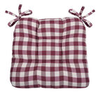Buffalo Check Tufted Chair Seat Cushions Set of Two, , on-hover image number null