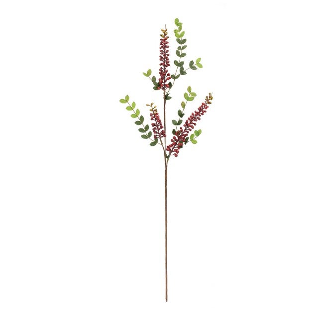 Burgandy Berry Foliage Spray (Set of 6), RED/GREEN, alternate image number 1