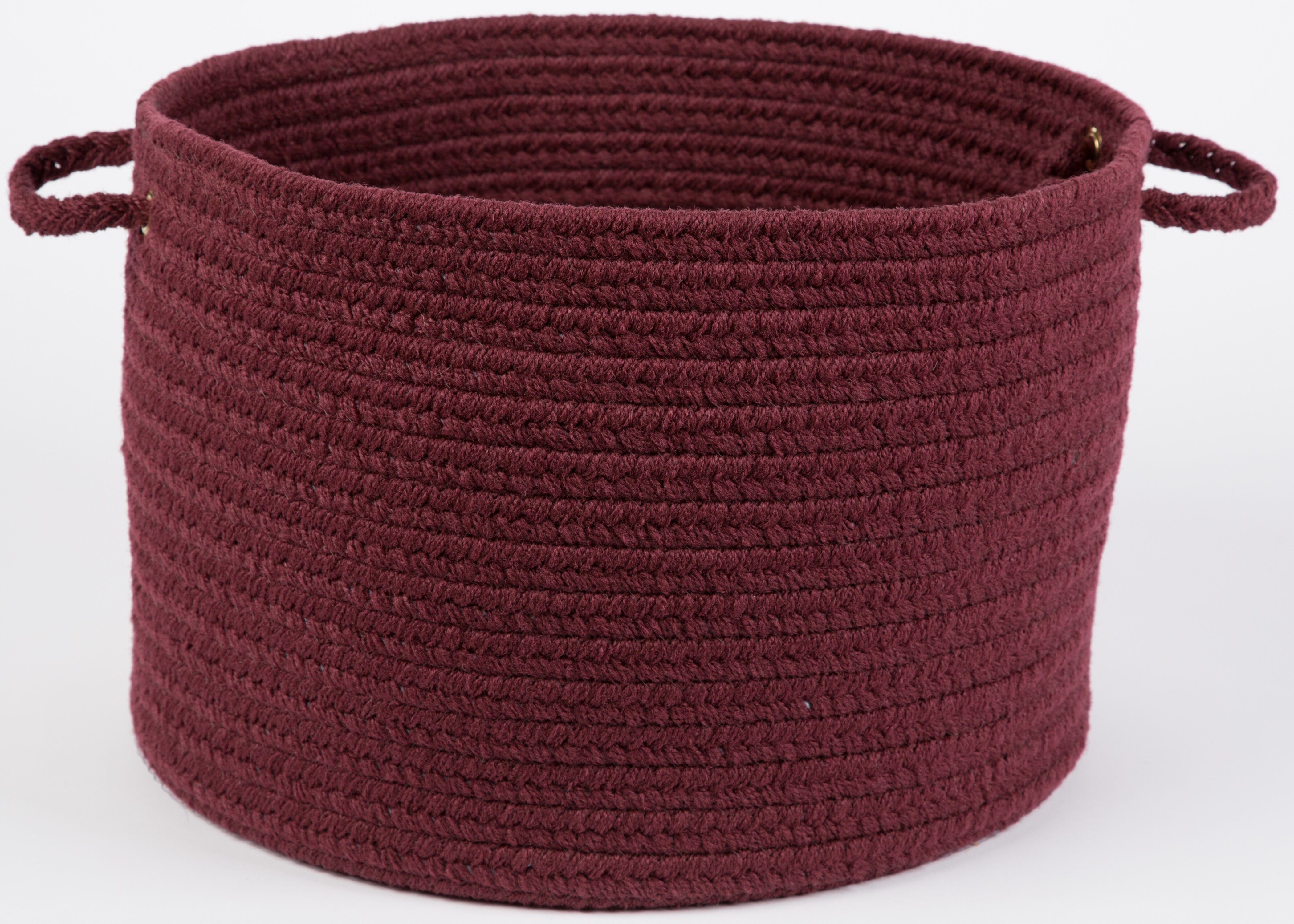 18" x 12" Braided Basket with Handles