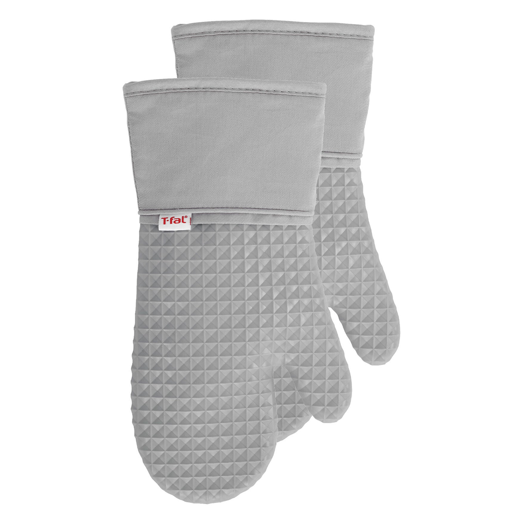 Waffle Silicone Oven Mitts, Set Of 2 Oven Mitt, GRAY, hi-res image number 0