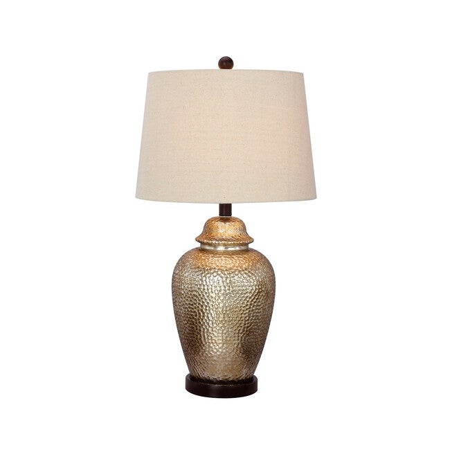 Oil Rubbed Bronze Glass & Metal 27 1/2 inches Table Lamp, BROWN, hi-res image number 0