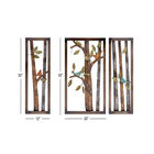 Set Of 3 Tin Farmhouse Floral Wall Decor, , alternate image number null