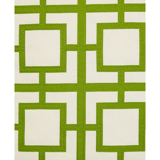 Modern Links Applique 20X20 Indoor Outdoor Decorative Pillow, , alternate image number null