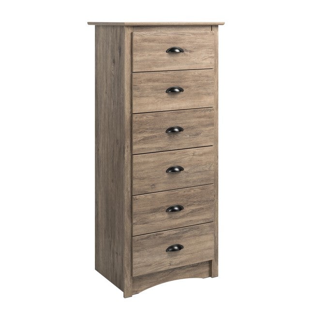 Salt Spring Tall 6-Drawer Chest in Drifted Gray, GRAY, hi-res image number null