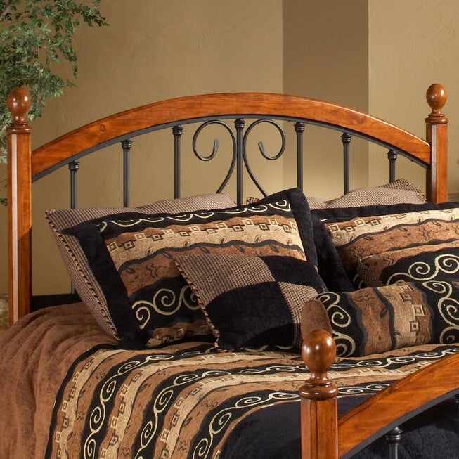 King Headboard with Headboard Frame, 71½"x77 inchesx54¼", ANTIQUE BRONZE, hi-res image number 0