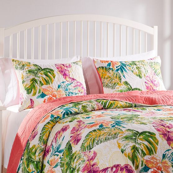 Tropics Quilt And Pillow Sham Set, , on-hover image number null