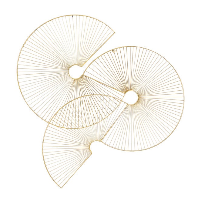 Cosmoliving By Cosmopolitan Gold Metal Wall Decor, , alternate image number 2