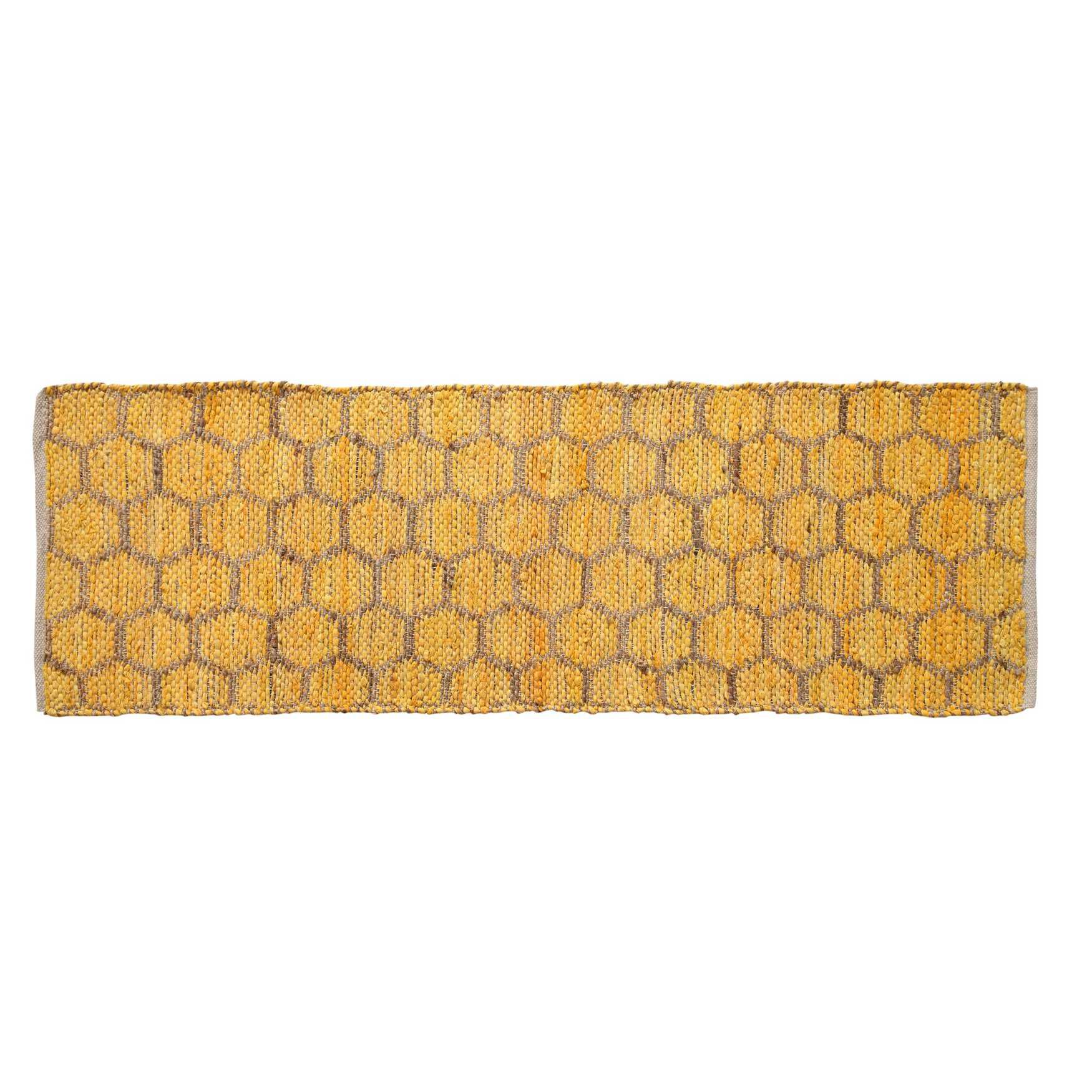 Beehive Modern Collection Area Rug, YELLOW, hi-res image number 0